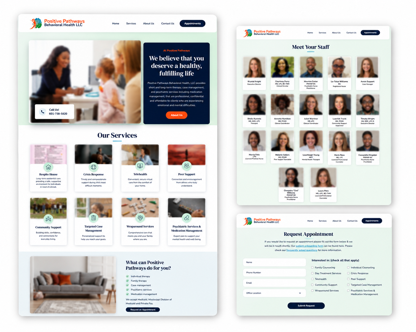 Behavioral health practice website