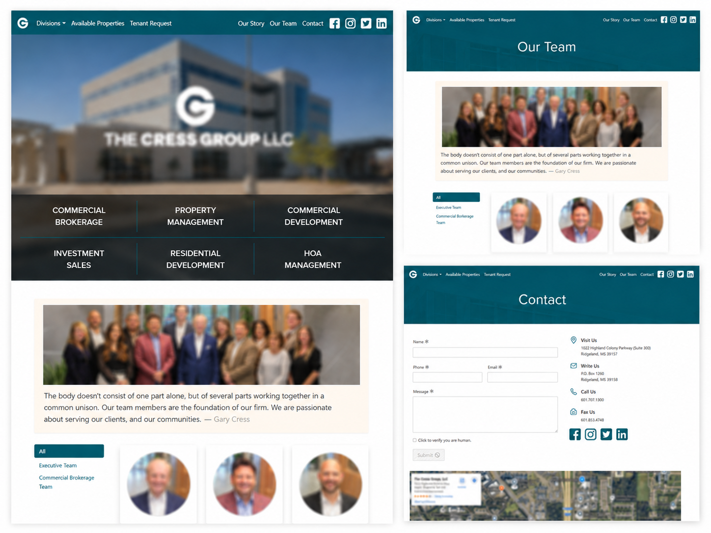Commercial real estate website