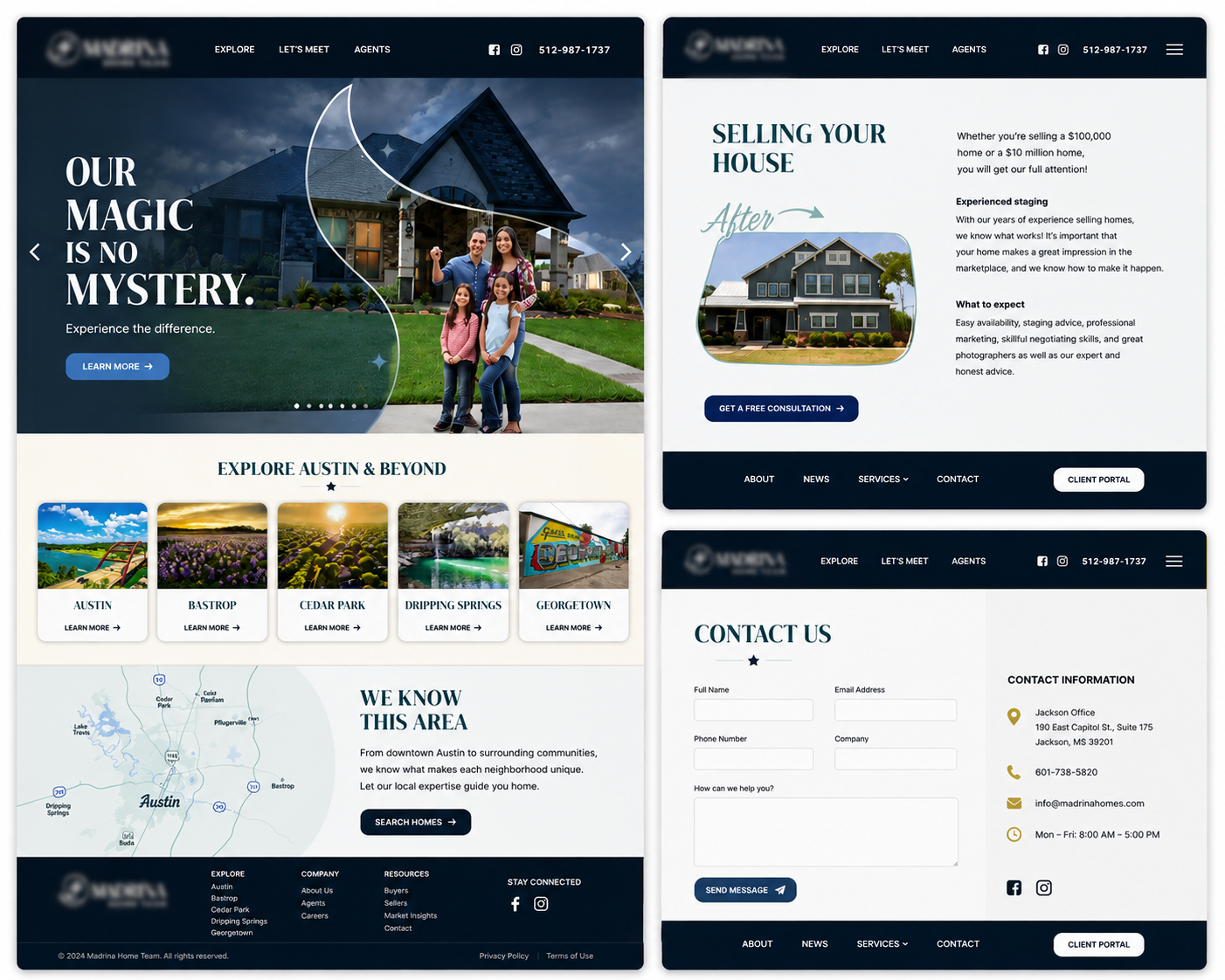 Residential real estate brokerage website