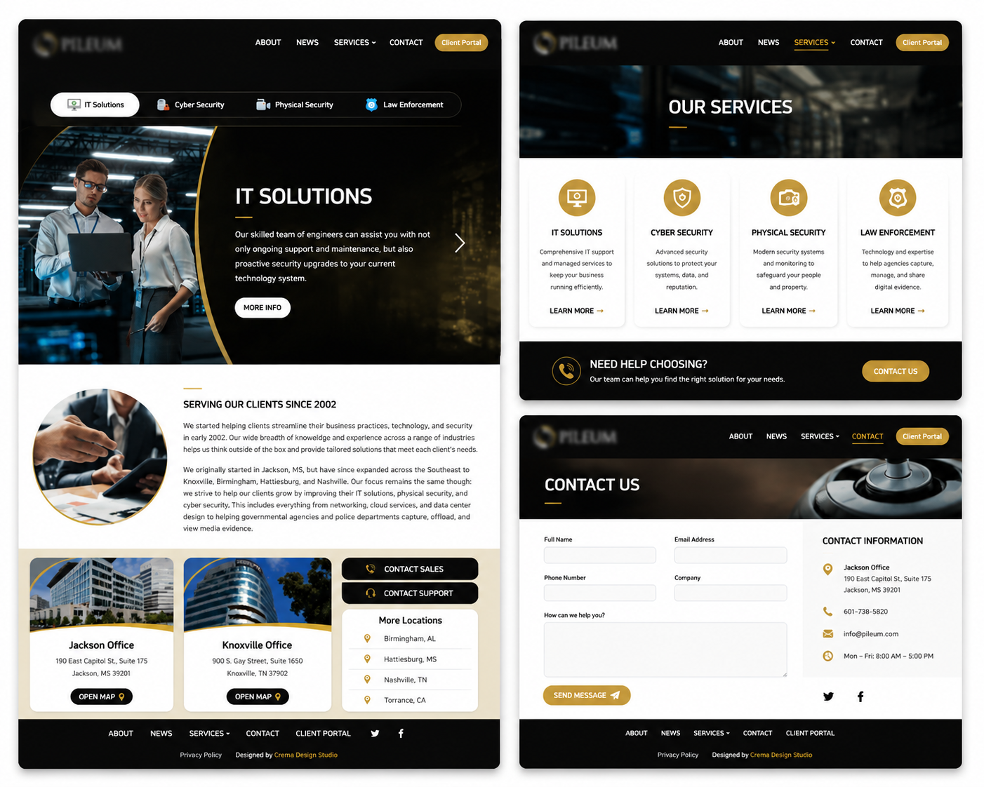 IT and security services website